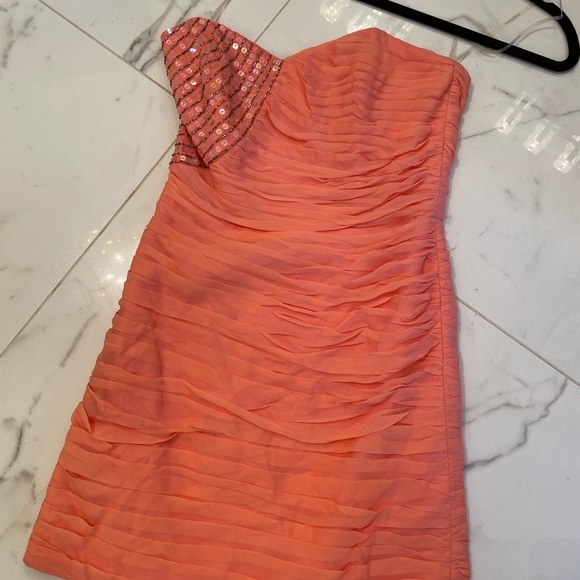Marciano 100% Silk Connie Dress in Coral pink  🌸 - Picture 7 of 7